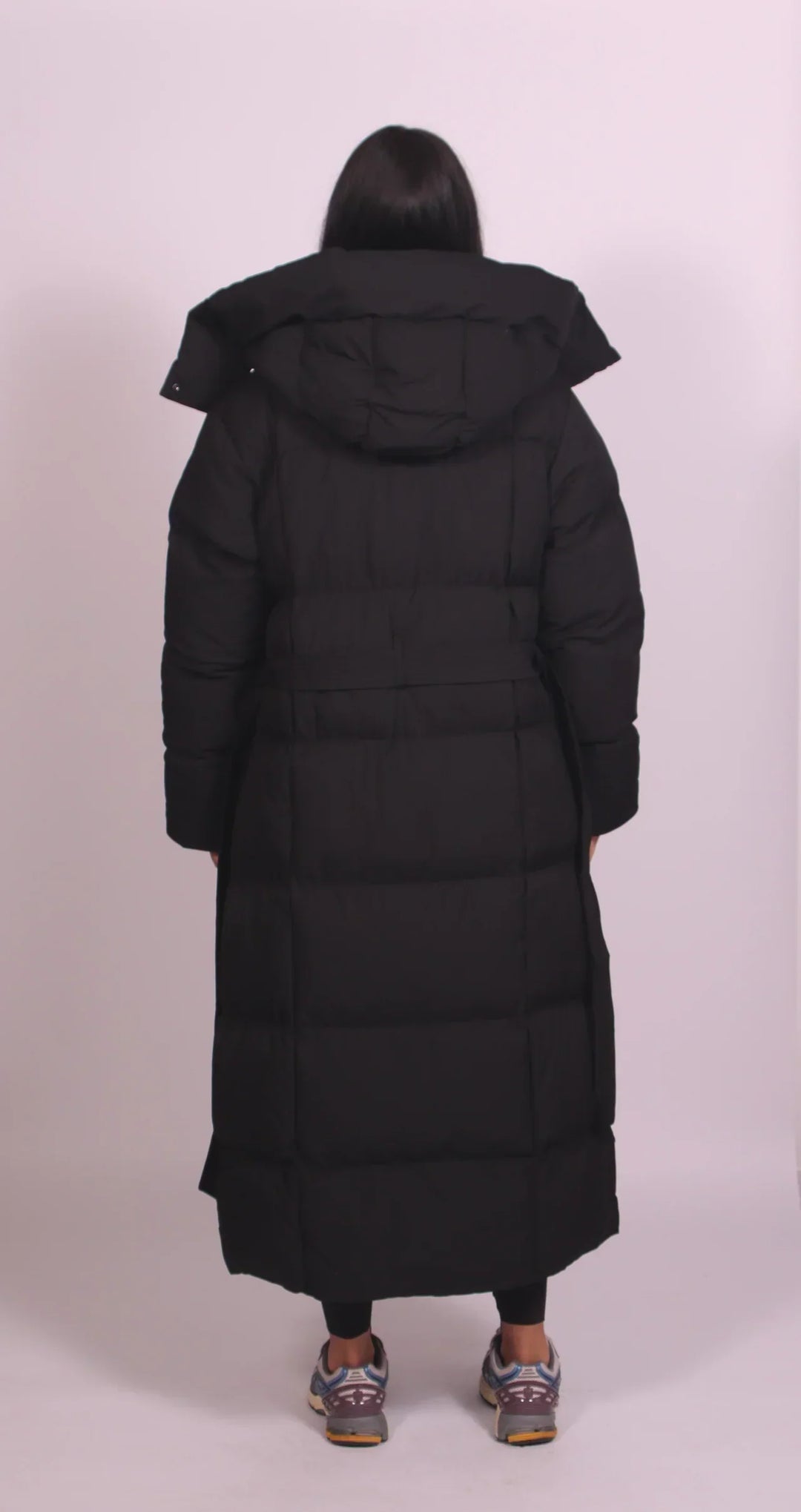 Carmen - Long Belted Puffer Coat